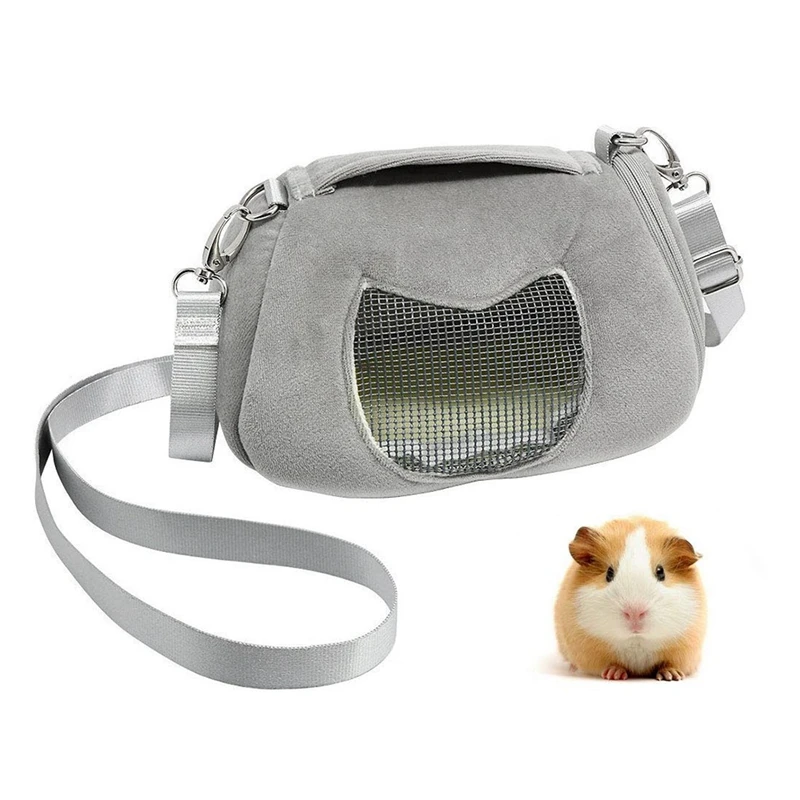 

Portable Pet Carrier Outgoing Handbag With Adjustable Single Shoulder Strap Pouch For Sugar Glider Hamster Squirrel Small Animal