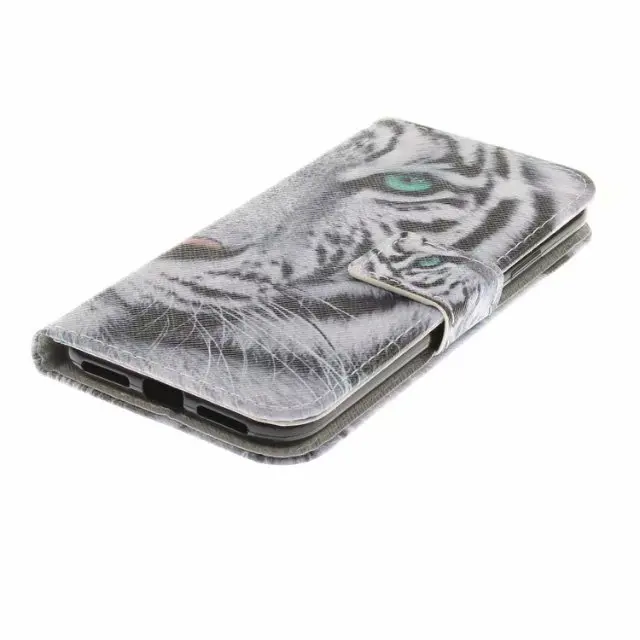 Флип чехол из искусственной кожи для iPhone SE 2020 бумажник с подставкой и Рисунком