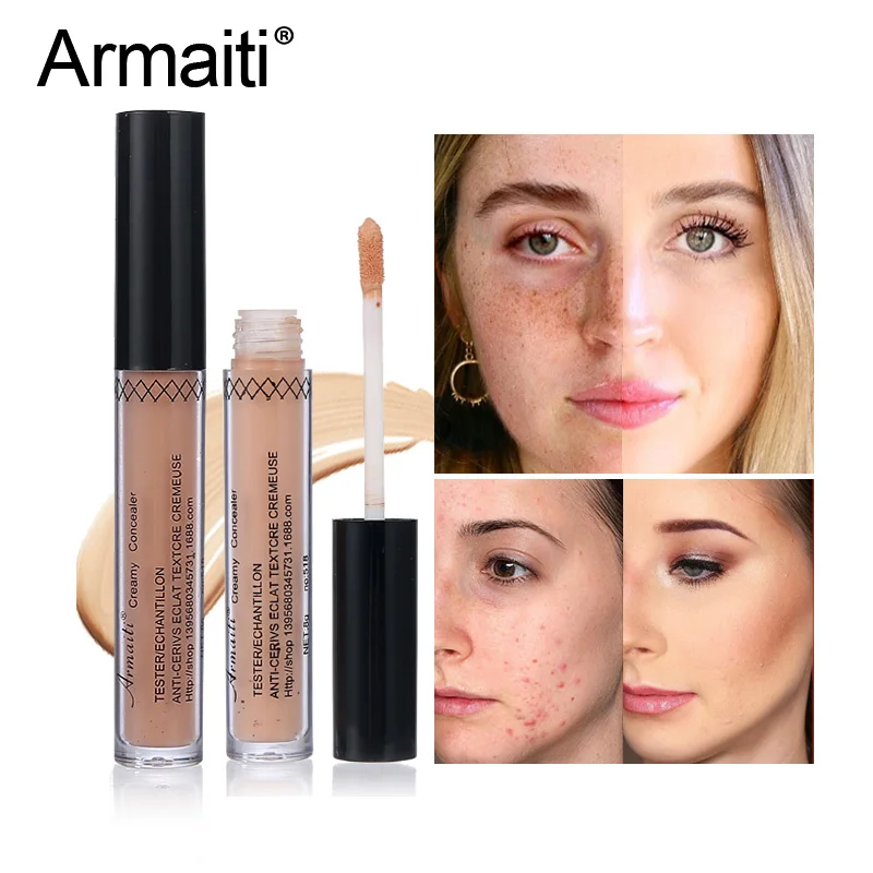 Armaiti Face Makeup Concealer Cream Skin Brighten Smooth Liquid Foundation Facial Make up Base Nutritious Cream Cover Acne/Spot