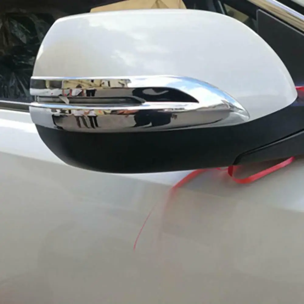 2 шт. хромированная накладка на боковое зеркало заднего вида в полоску для Honda CRV