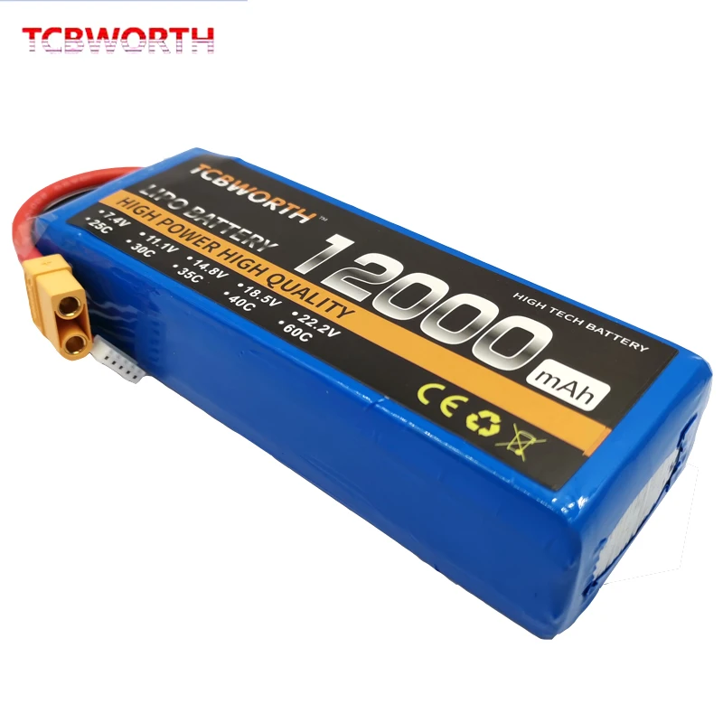 RC Rachargeable 4S Lipo Батарея 14 8 V 12000 мА/ч 25C для РУ самолет квадротор беспилотный