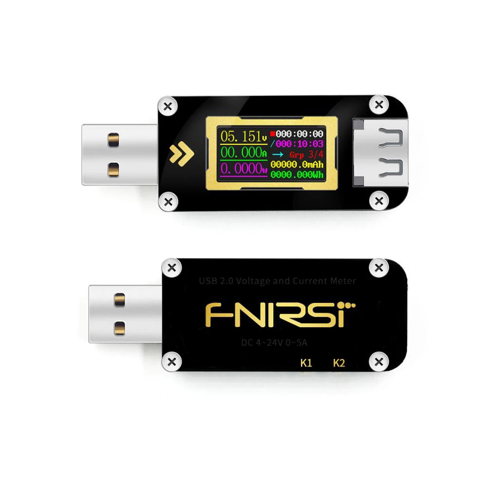Фото FNB28 измеритель тока и напряжения USB тестер QC2.0/QC3.0/FCP/SCP/AFC протокол быстрой зарядки