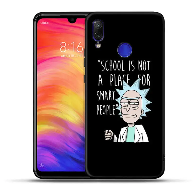 Аниме Рик и Морти мультфильм аниме чехол для Xiaomi Redmi Note 7 7A 6 Pro 6A 5A Prime Mi A1 5X A2 Lite 6X4X5 плюс Pocophone F1