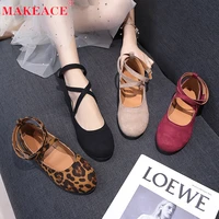 fashion womens shoes fall 2021 new topless lace up outdoor casual shoes 35 43 large size womens flats roman style party shoes