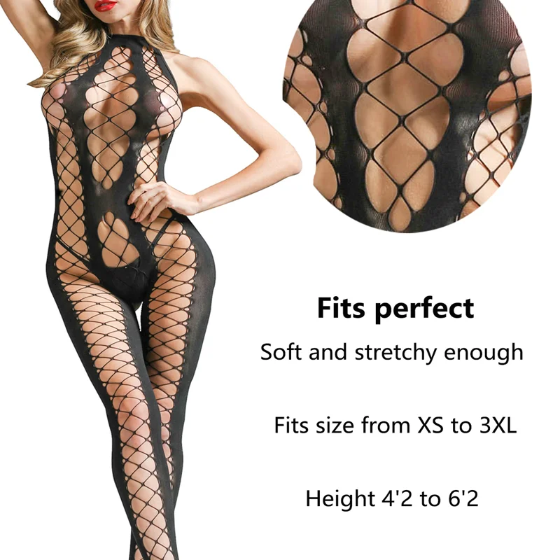 

Сексуальное боди с открытой промежностью, просвечивающее эластичное Женское боди, эротические костюмы