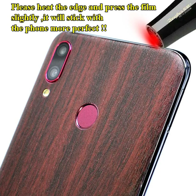 Для Huawei Y9/Y7 Pro (2019)/Enjoy 9 Plus задняя крышка 3D Имитация древесины защита кожи наклейка