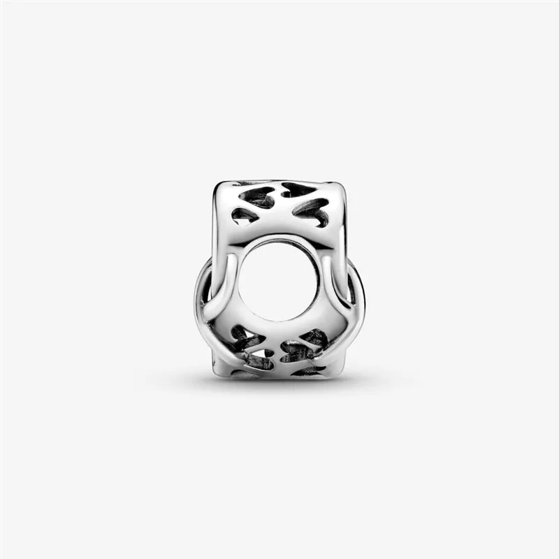 2020 New Authentic 925 Sterling Silver Love You Mom Openwork Heart Charm Bead Fit 3mm Bracelet DIY Jewelry Mother's Gif | Украшения и