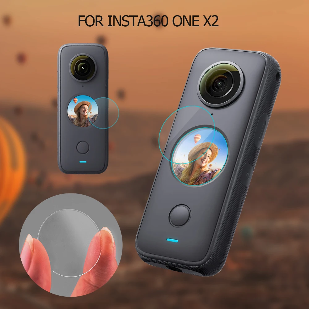 

Для Insta360 один X2 Камера защитная пленка из закаленного стекла Защитная пленка для экрана HD стойкая к механическим повреждениям спортивные К...