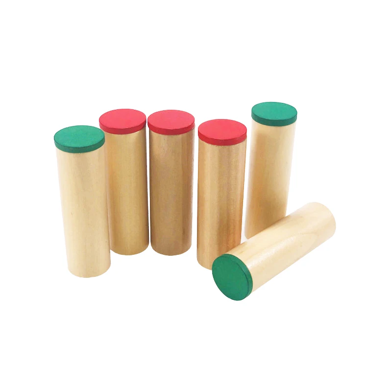 Детские сенсорные игрушки Монтессори 6 шт. звуковые коробки бочки с шестью