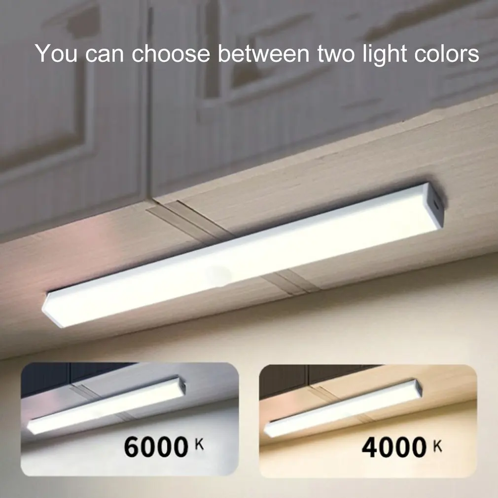 

LED Body Induction Cabinet Lamp Portable Light Motion Sensor Activated Night Light Magnetic Tape Lights For Closet Cabinet