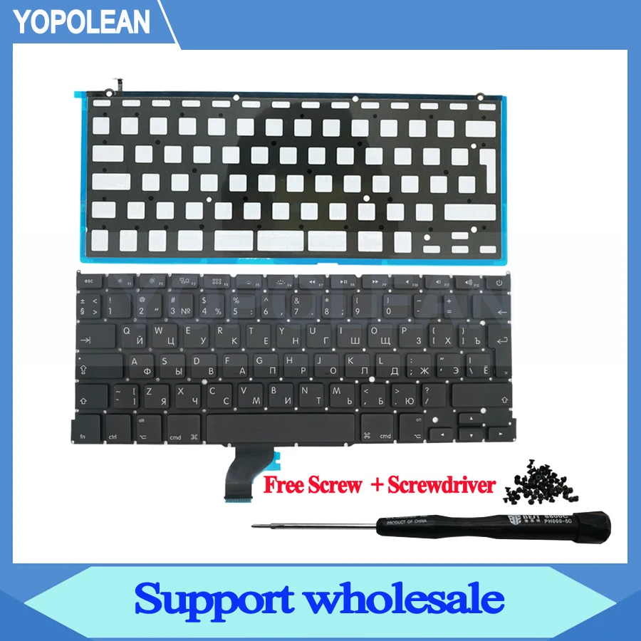 Новая русская клавиатура Big Enter с подсветкой для Macbook Pro Retina 13 &quotA1502 2013 2014 2015