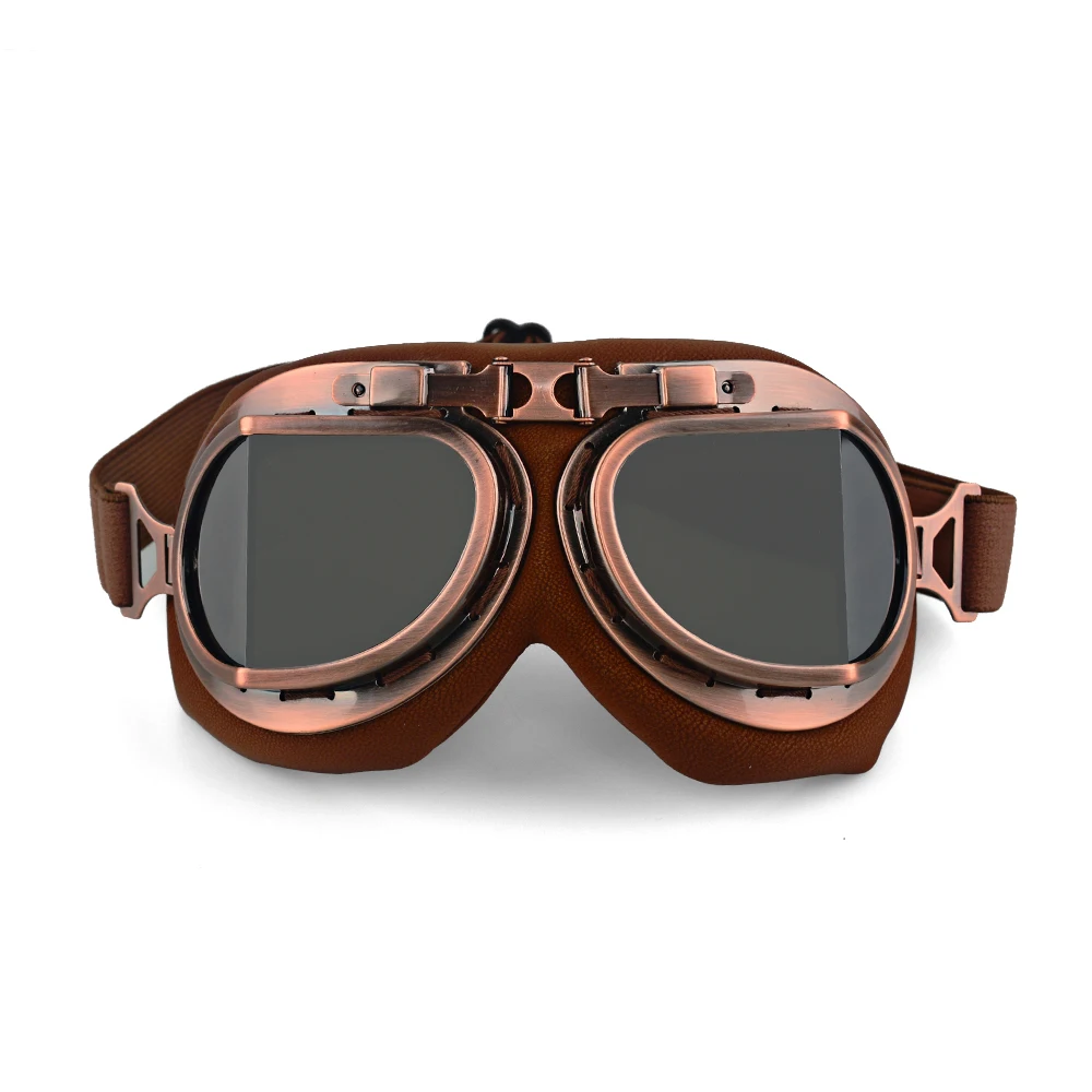 

Moto Flying Vintage Motorcycle Goggles Biker Pilot WWII Helmet Goggles Cruiser Scooter Glasses Motorbike Motor