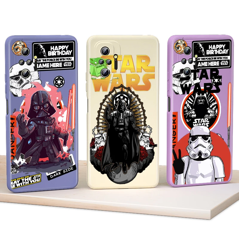 

Popular Star Cool Phone Case For Redmi Note 10 10S 10T 9 9S 9T 8 8T 7 7S 6 5 Pro Max Plus 5G Liquid Silicone SOft