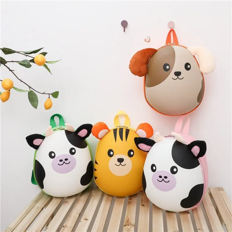

Super Cute Animal Eggshell Children Backpack Fashion Kindergarten School Bag Korean Version Cute Fashion Boy and Girl Small Bag