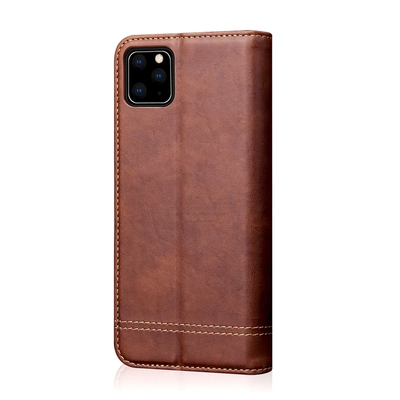 Винтажный кожаный флип-чехол для iPhone 11/11 Pro Max, кошелек, роскошный магнитный штатив для карт, Обложка для книг, повседневный чехол для телефона, Fundas