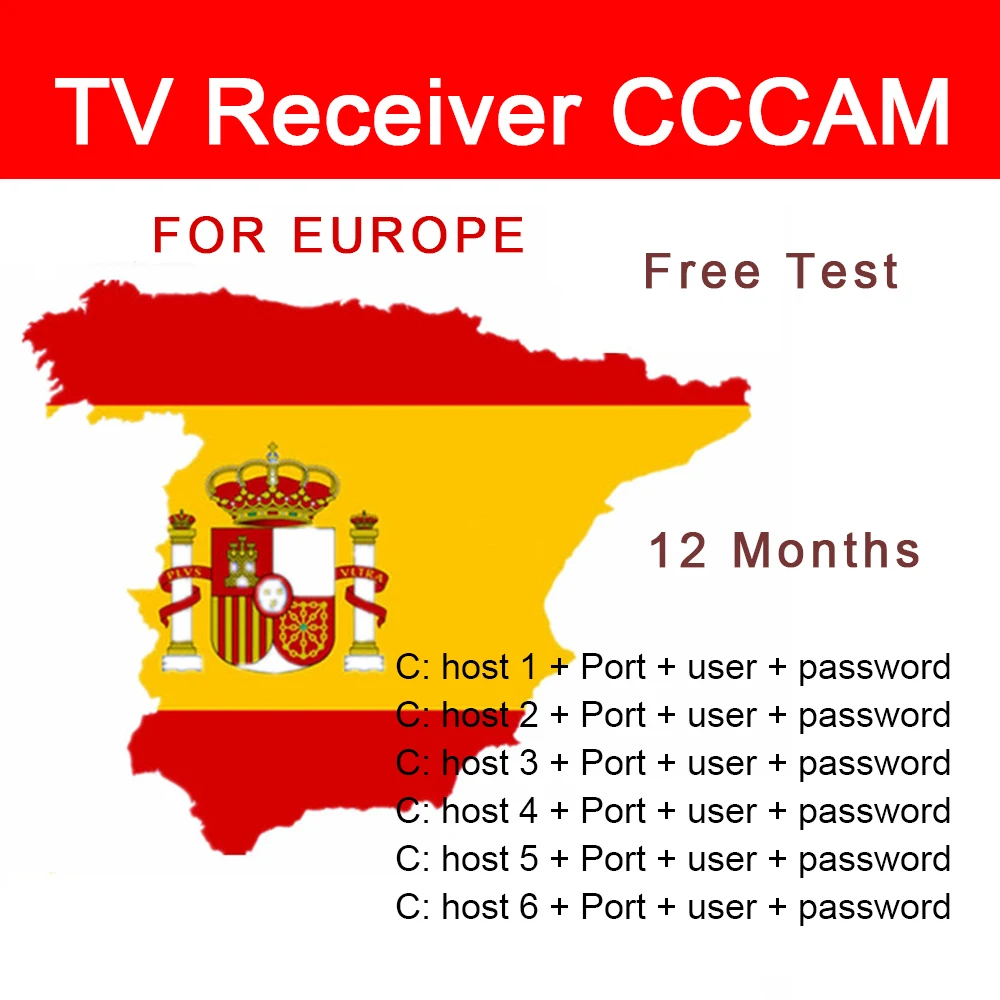 ТВ ресивер для cсcam HD DVB-S2 Испания линий детей в возрасте от 1 года Европы поддержка