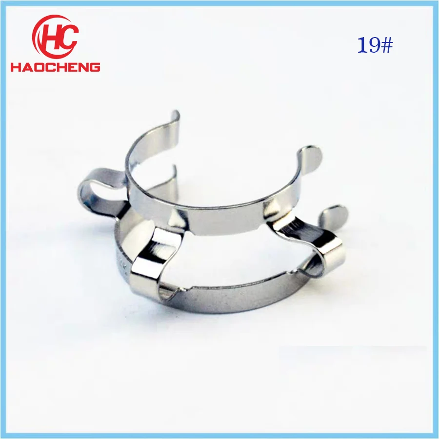 

Free shipping #19 Metal Keck Clamp Ground Joints 10 pcs