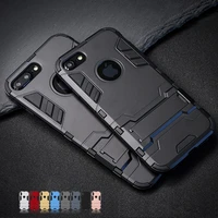 luxury stand armor phone holder case for iphone 7 8 6 6s plus x s xs hybrid tpuhard pc shockproof back cover for iphone 5 5s se