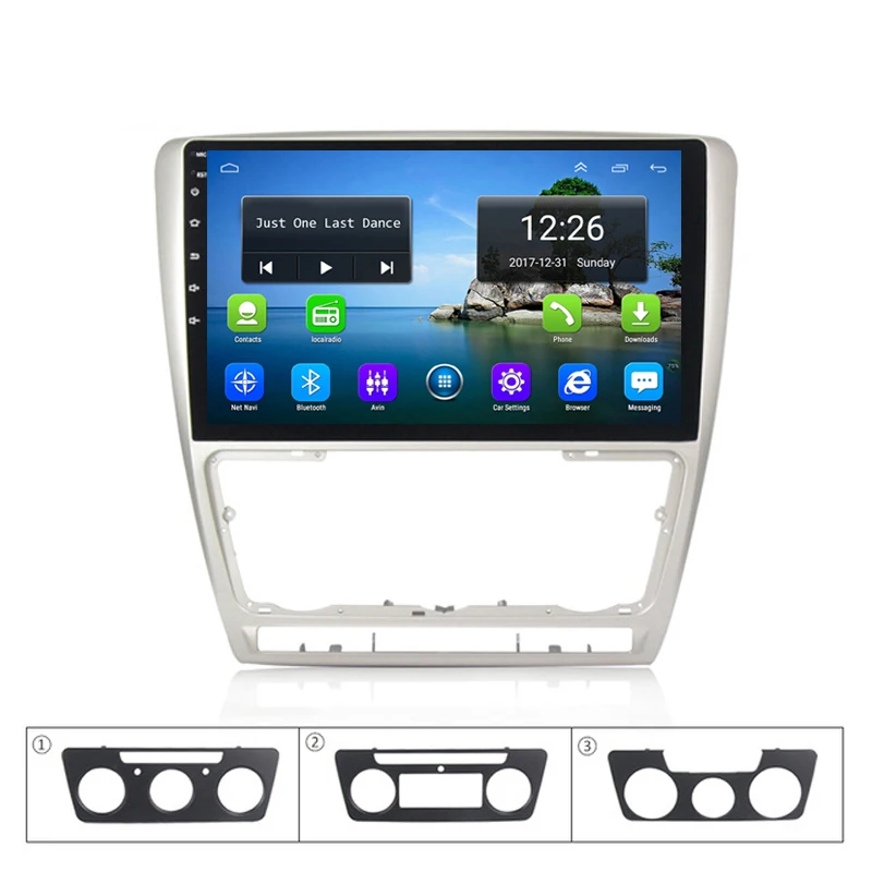 Excellent car multimedia player radio Bluetooth Steering Wheel GPS free map for Skoda Octavia Android | Автомобили и мотоциклы
