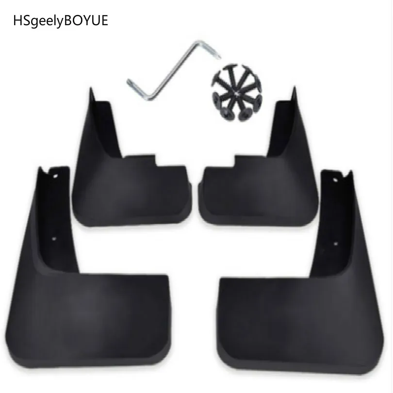 

hsGEELYBOYUE Mudguards car Mud guard fender mudguard car flipper with install tools dustproof Mud proof free shipping