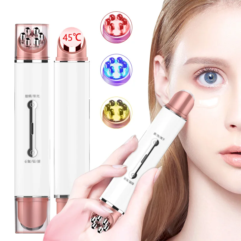 

Double Head RF&EMS Radio Mesotherapy Electroporation Face Beauty Pen Frequency LED Photon Face Skin Rejuvenation Remover Wrinkle