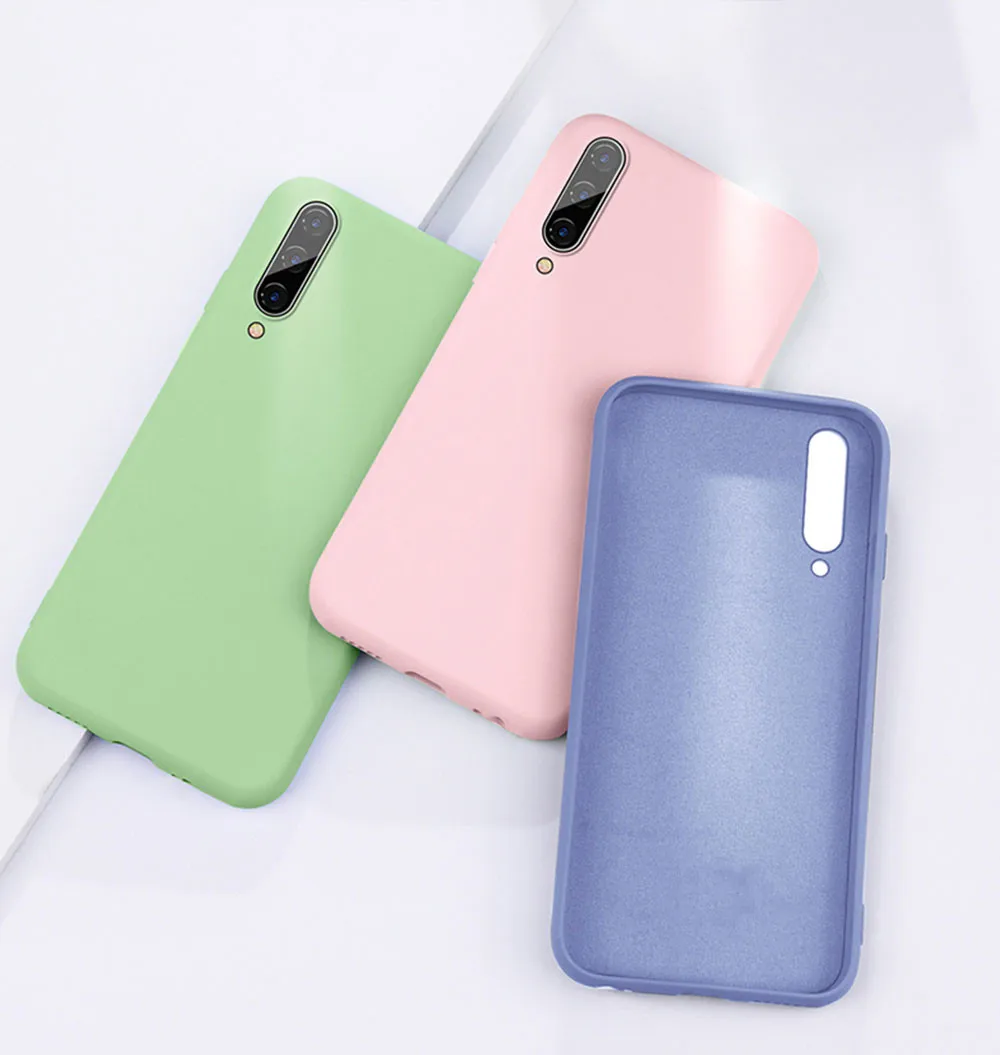Карамельный ТПУ чехол для Huawei Honor 9X из углеродного волокна сплошной цвет Жидкий