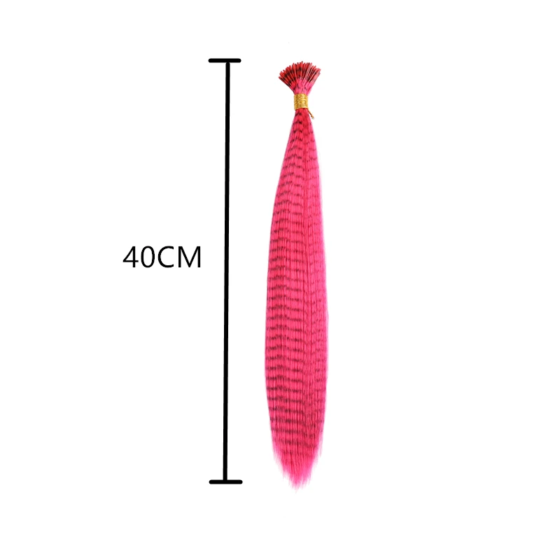 10 шт./лот красочные очаровательные удлинители волос с перьями гризли длинные