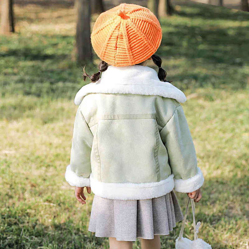 Scsech/детское зимнее плотное теплое пальто в клетку для девочек зимняя одежда