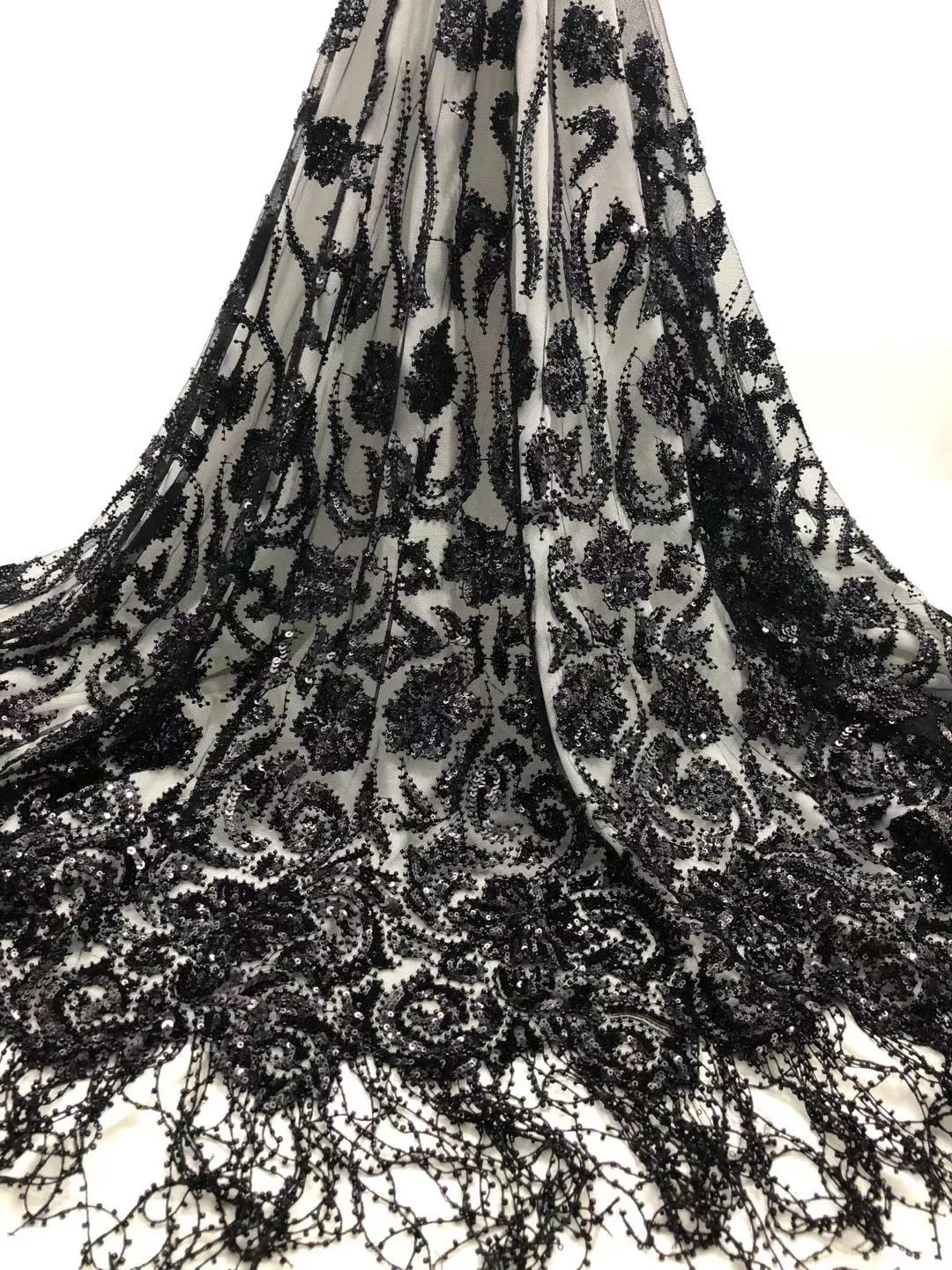 

Сетчатая кружевная ткань, африканская Свадебная кружевная ткань с блестками, французская тюль, кружевная ткань ZX4421