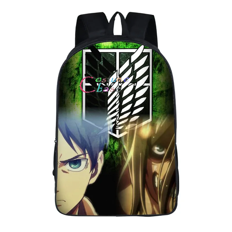 Рюкзак из аниме атака титана школьные дорожные сумки на плечо с принтом для