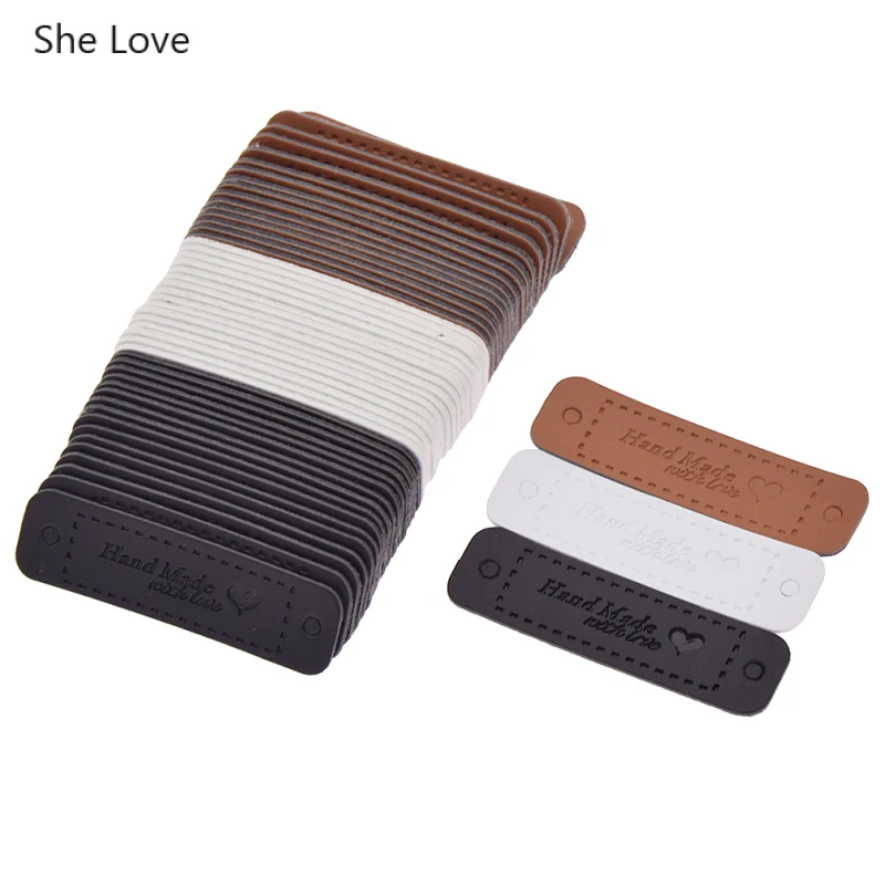 Этикетки ручной работы из искусственной кожи Chzimade ярлыки для одежды джинсов