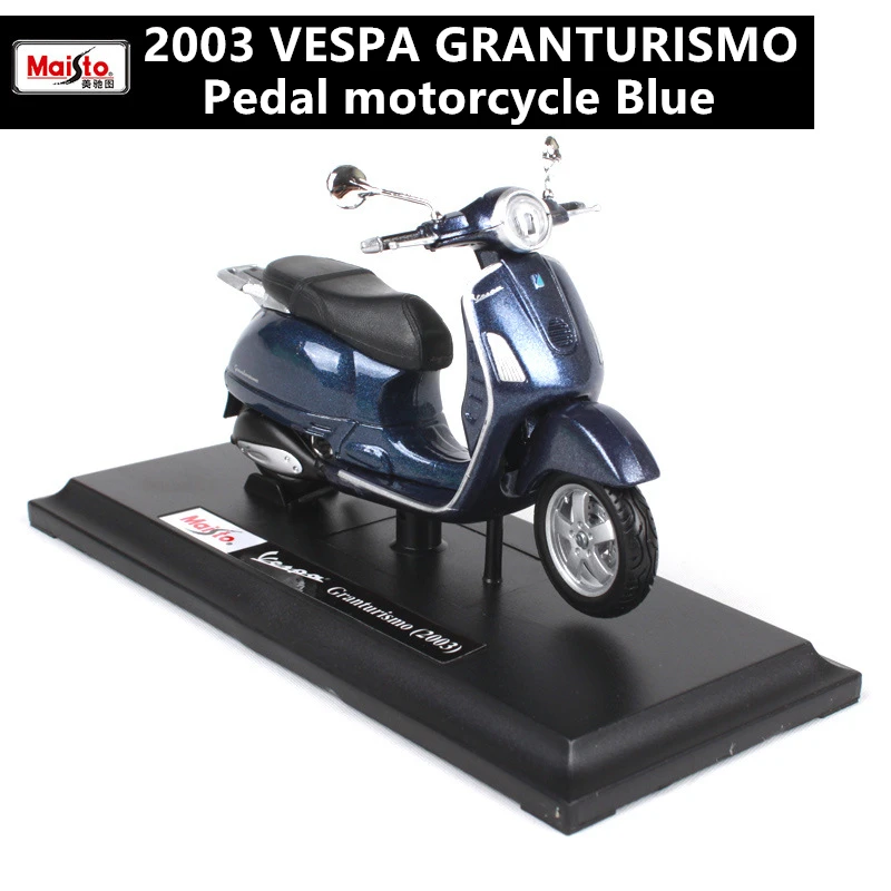 2003 Maisto 1:18 12 стилей Piaggio скутер сплав модель Vespa Мотоцикл Vespa модель Римский праздник коллекционные подарки - Цвет: 2003
