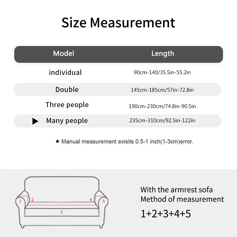 

Premium Water Repellent Sofa Cover 2-Piece High Stretch Couch Slipcover Super Soft Fabric Couches for Living Room Cover