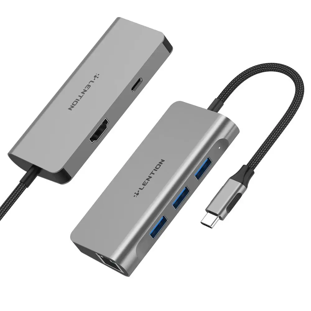 USB концентратор с 4K HDMI Gigabit Ethernet 3 0 зарядный адаптер для MacBook Pro (Порт Thunderbolt 3) новый