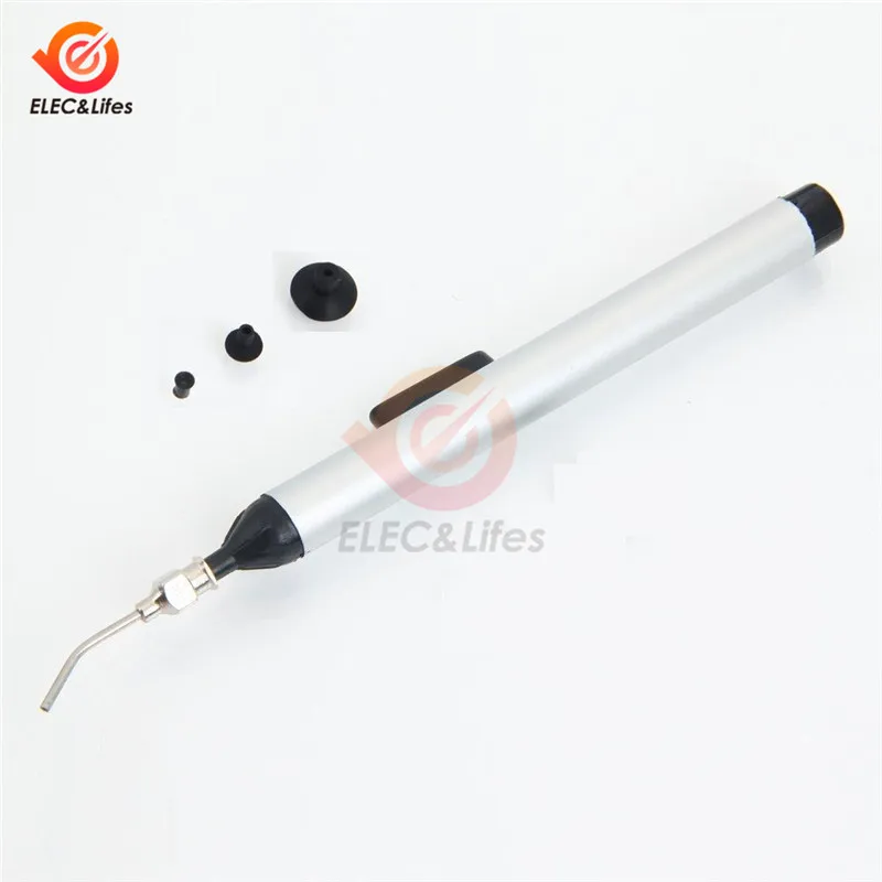 

IC Sucking Pen Vacuum Suction Pen Remover Sucker Pump IC SMD Tweezer Pick Up Tool Solder Desoldering with 3 Suction Headers