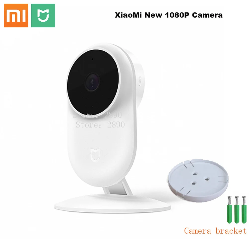 Оригинальные Xiao mi jia mi камеры 1080P смарт-камеры 130 градусов 2,4G Wi-Fi 10 м инфракрасное ночное видение+ NAS mi c динамик беспроводной