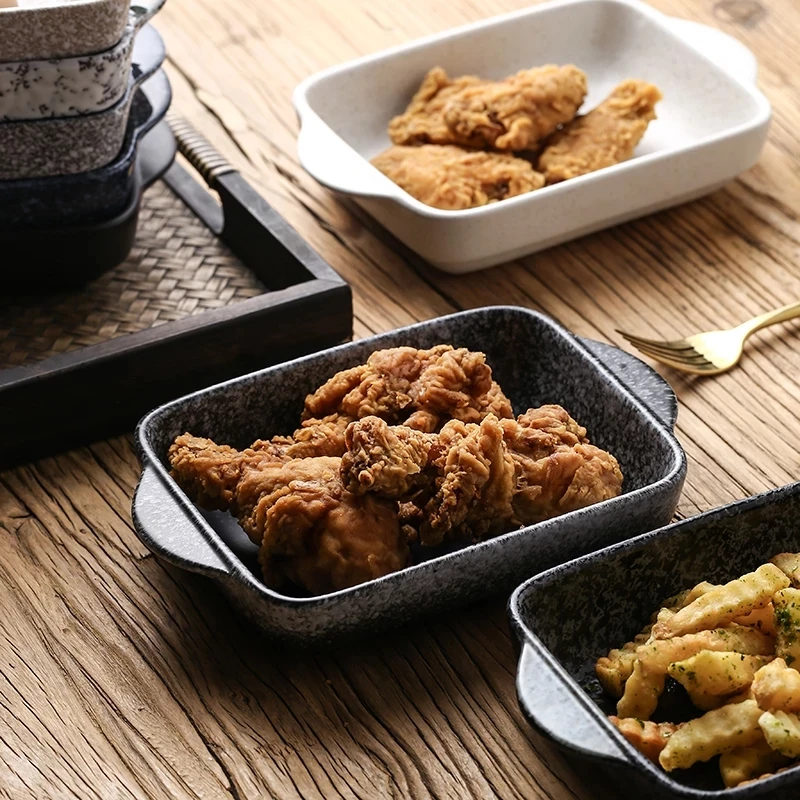 Керамическая Двухуровневая посуда FANCITY в скандинавском стиле для выпечки