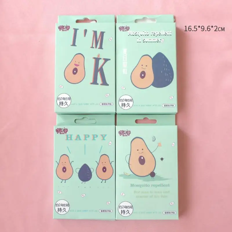 36 шт./кор. наклейки от комаров Сделай Сам патчи Мультфильм привод Отпугиватель