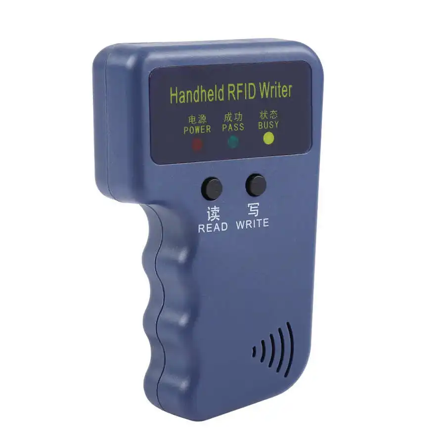 125KHz EM4100 Portable Handheld RFID ID Card Copier Reader / Writer Duplicator + Keyfob for community school office |