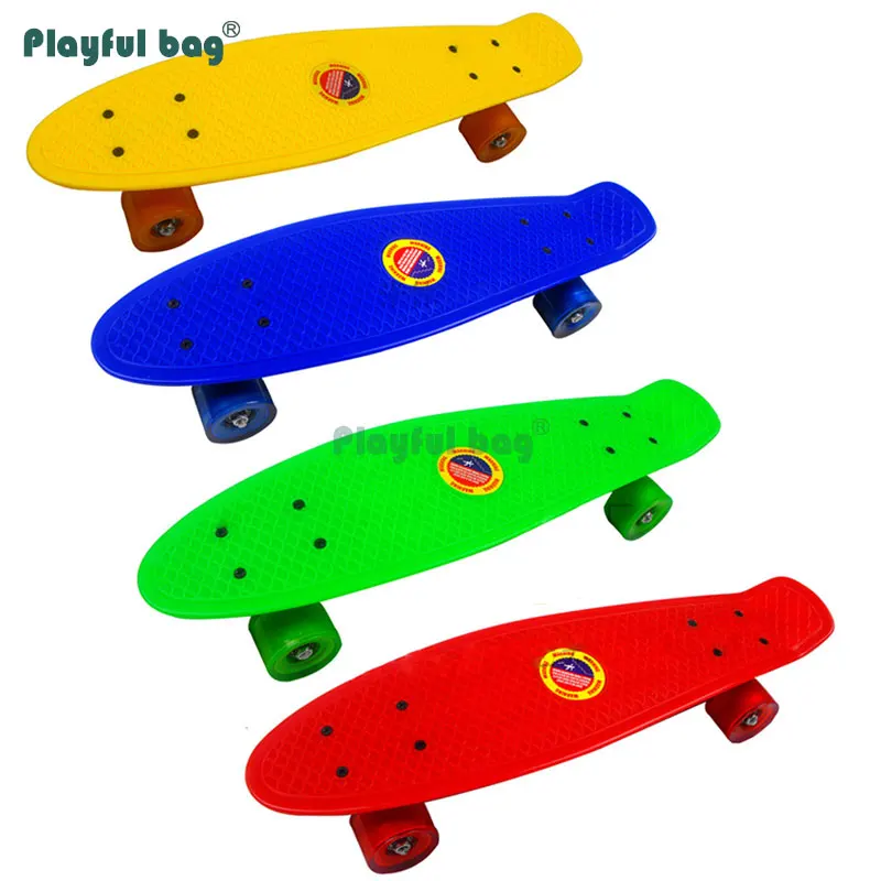 Playful Bag Four Wheel Skateboard Steel Bearings Aluminum Alloy Bracket Creative Skate Board for Kids Children Gifts MA07
