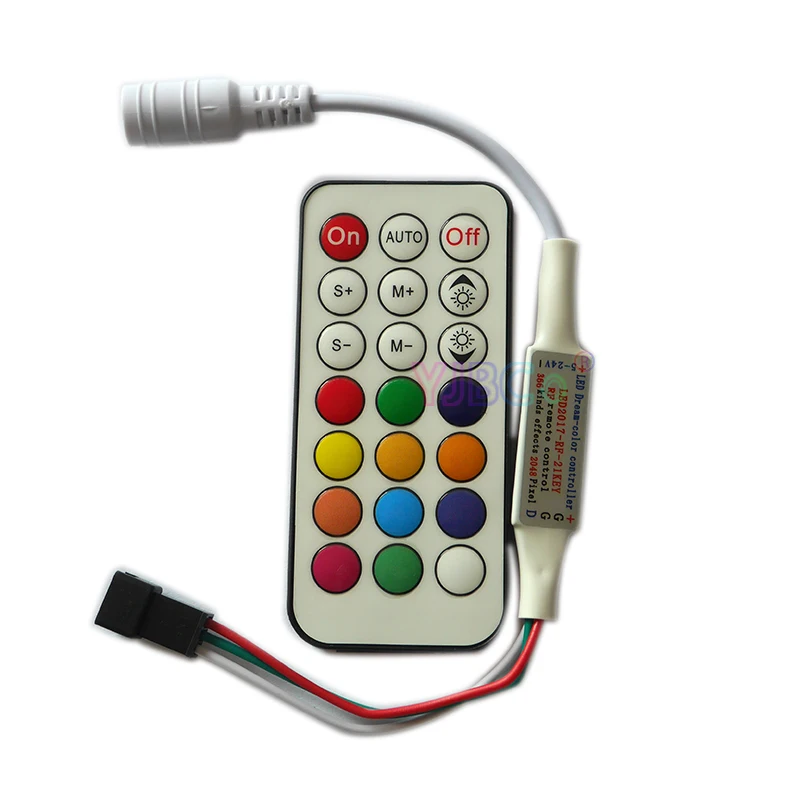 Новый ИК 21 клавишный контроллер управления для WS2811 1903 WS2812B DC5V светодиодный