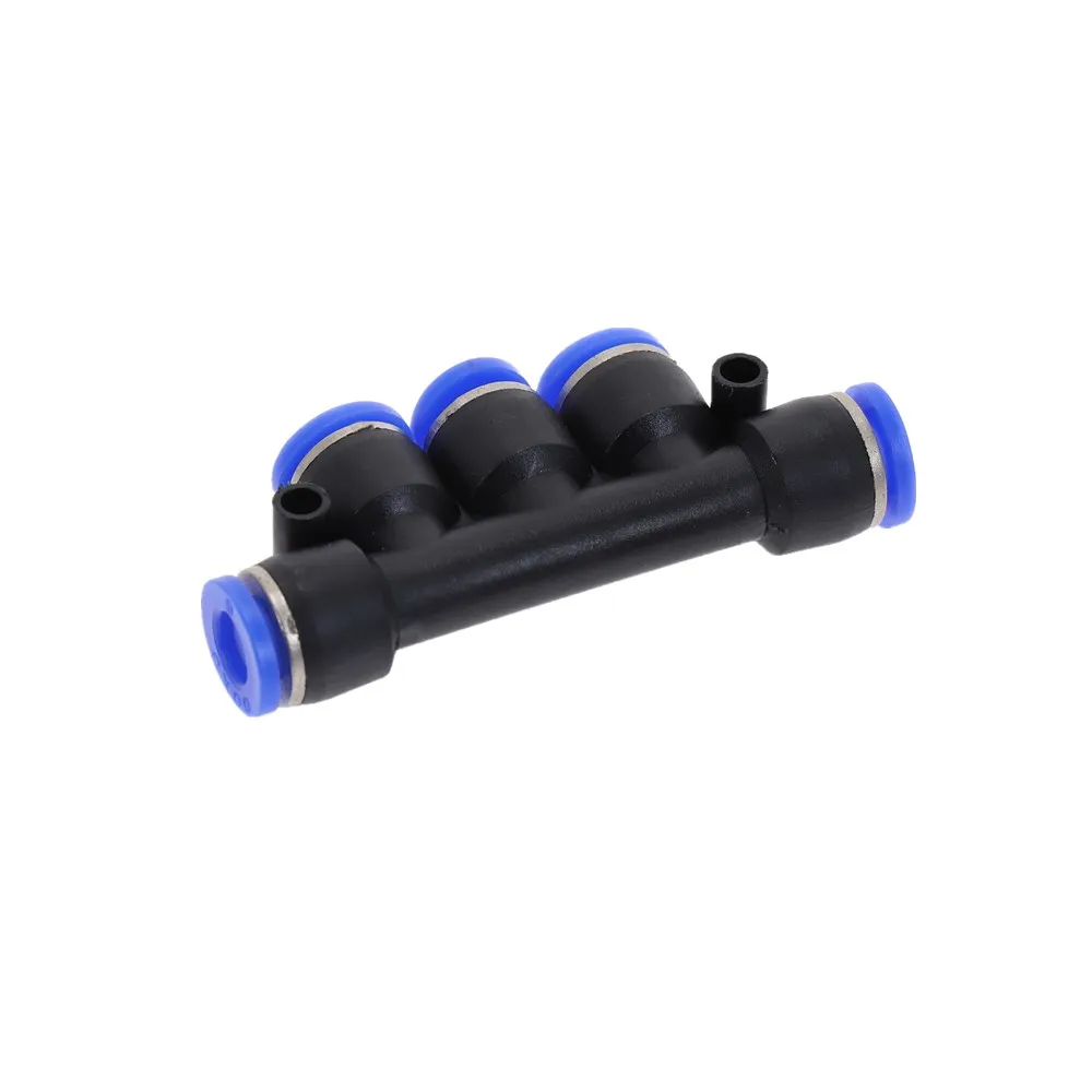 PK 4681012mm Пневматический 5 способ Пластик дюйм гидравлических фитингов разъем