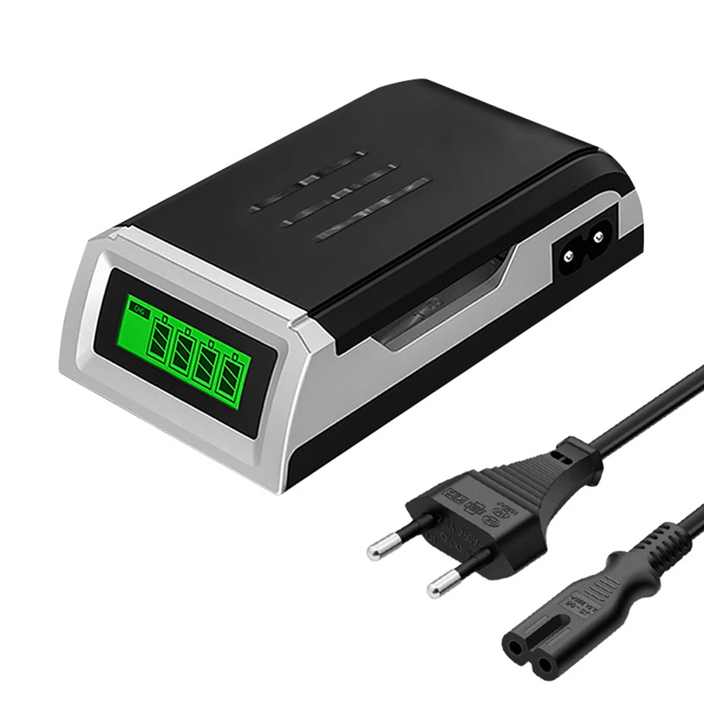 Зарядное устройство для батарей aa с 4 слотами и ЖК-дисплеем зарядное 1 2 в Ni-MH aaa |