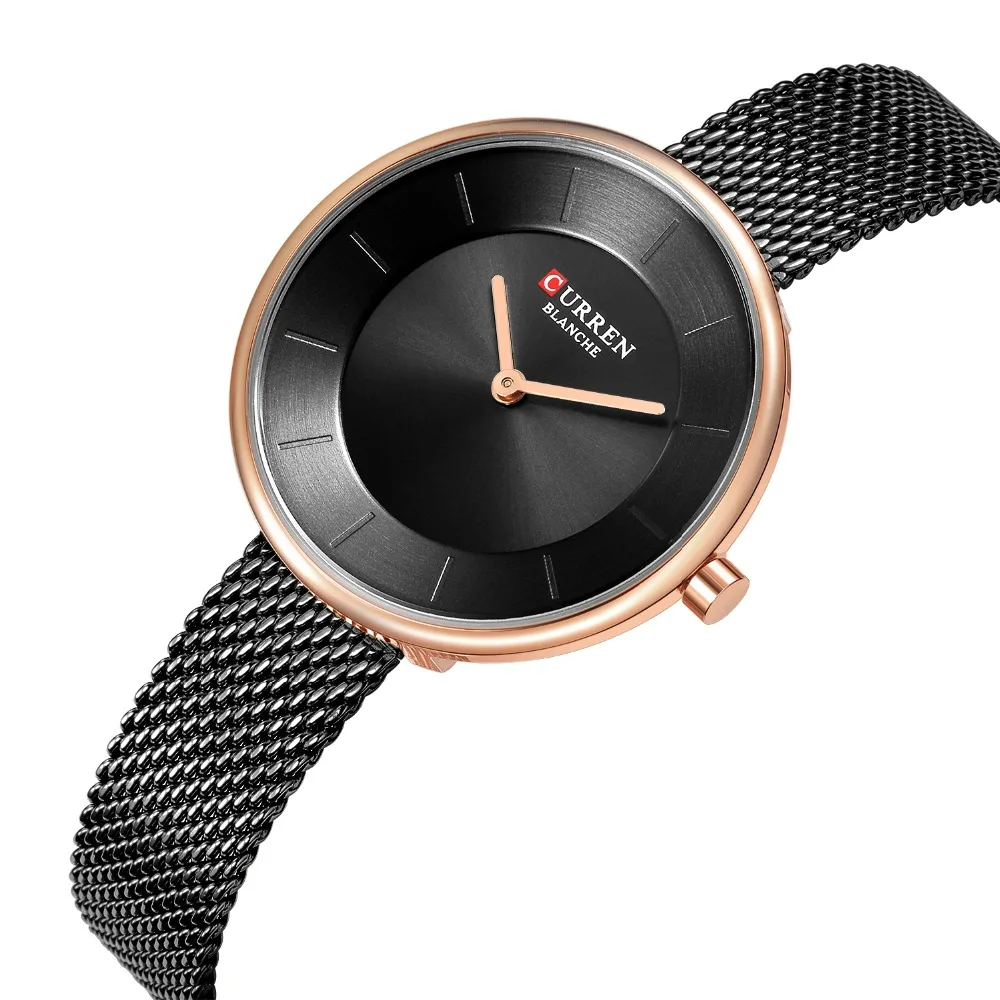 

Women's Quartz Watch Fashion Simple Stainless Steel Wristwatches 2018 Luxury Brand New Water Resistant 99FT Montre Femme