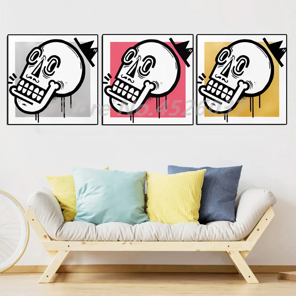 Художественный постер в стиле граффити «Рожденный на краску», «король»