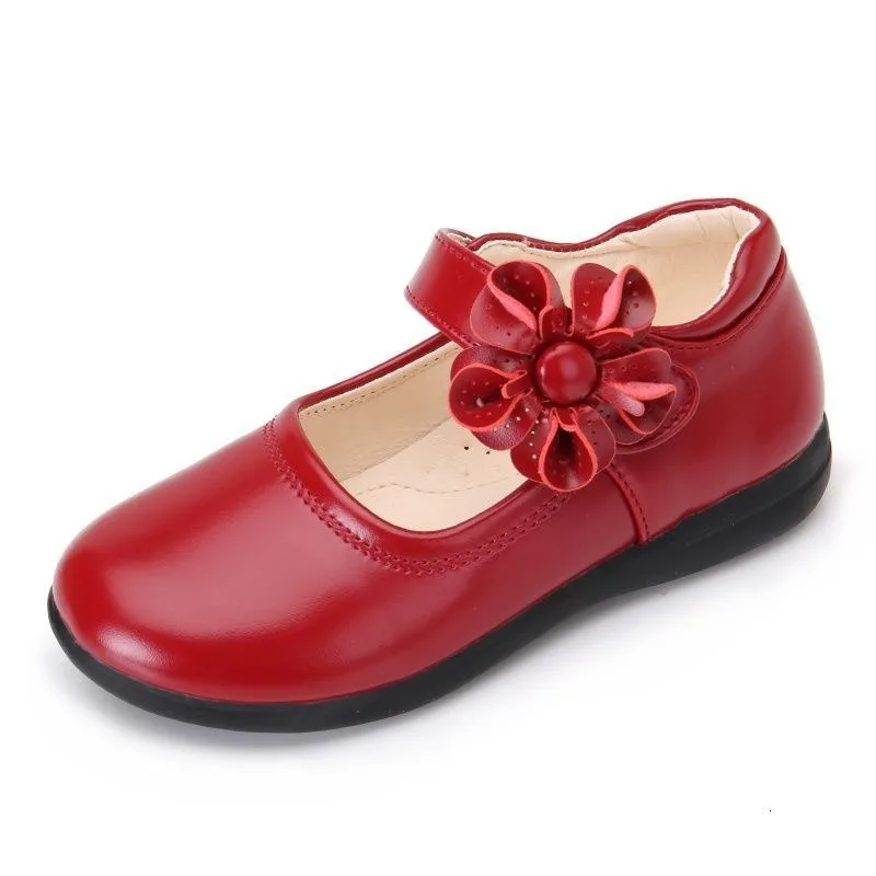 

Girls Leather Shoes New Leather Black Student Flat Shoes Children's Performance Highquality Cowhide Shoes