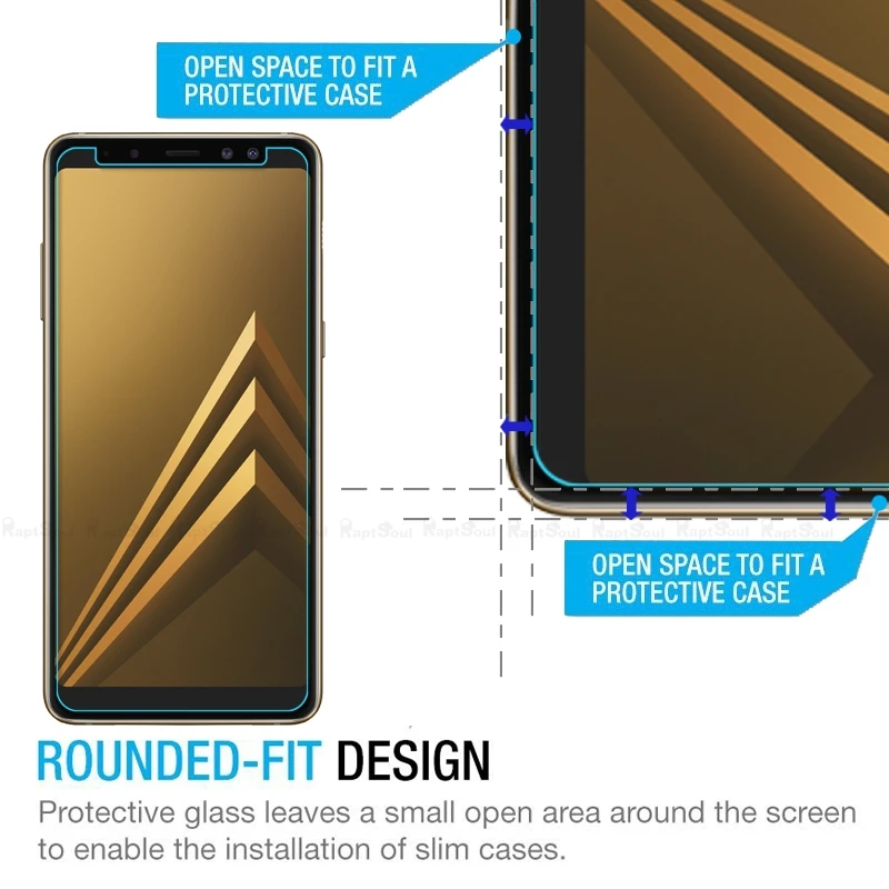 

10pcs Toughened Protective Glass Film For Samsung Galaxy A9 Pro A8 A6 Plus 2018 A3 A5 A7 2017 Screen Protector Tempered Glass