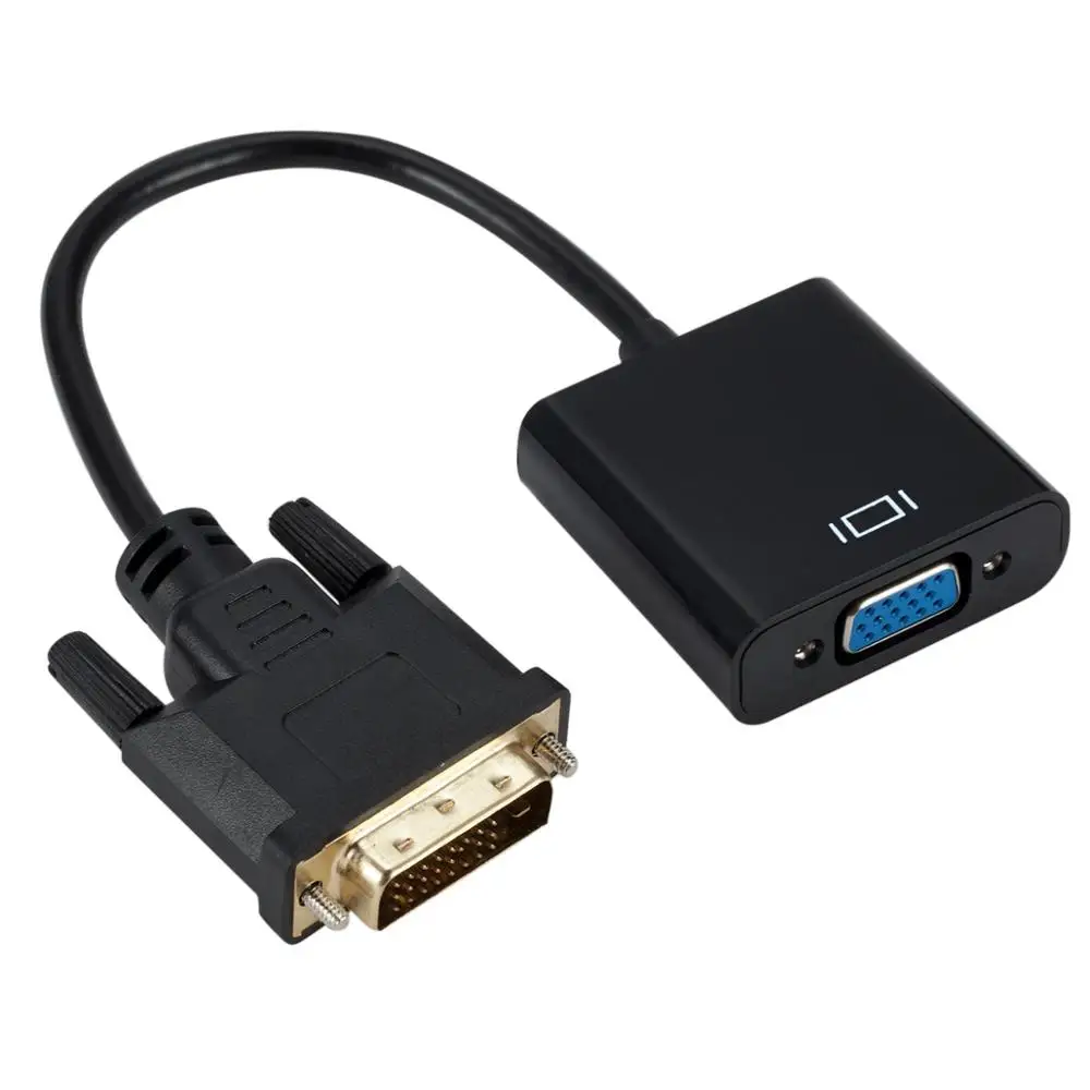 

Адаптер-преобразователь DVI 24 + 1 25 контактов для кабеля-адаптера VGA для ТВ PS3 PS4 ПК дисплея 1080P