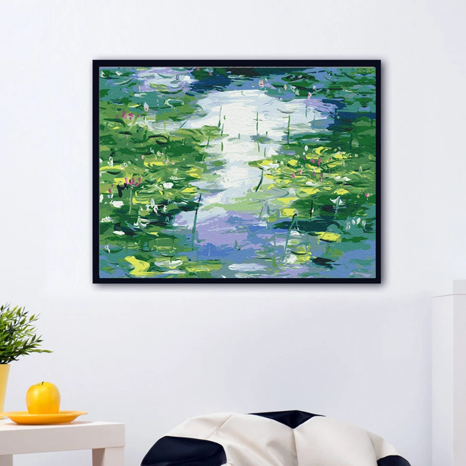 Картина по номерам AZQSD для взрослых цветы на холсте DIY Unframe украшение дома