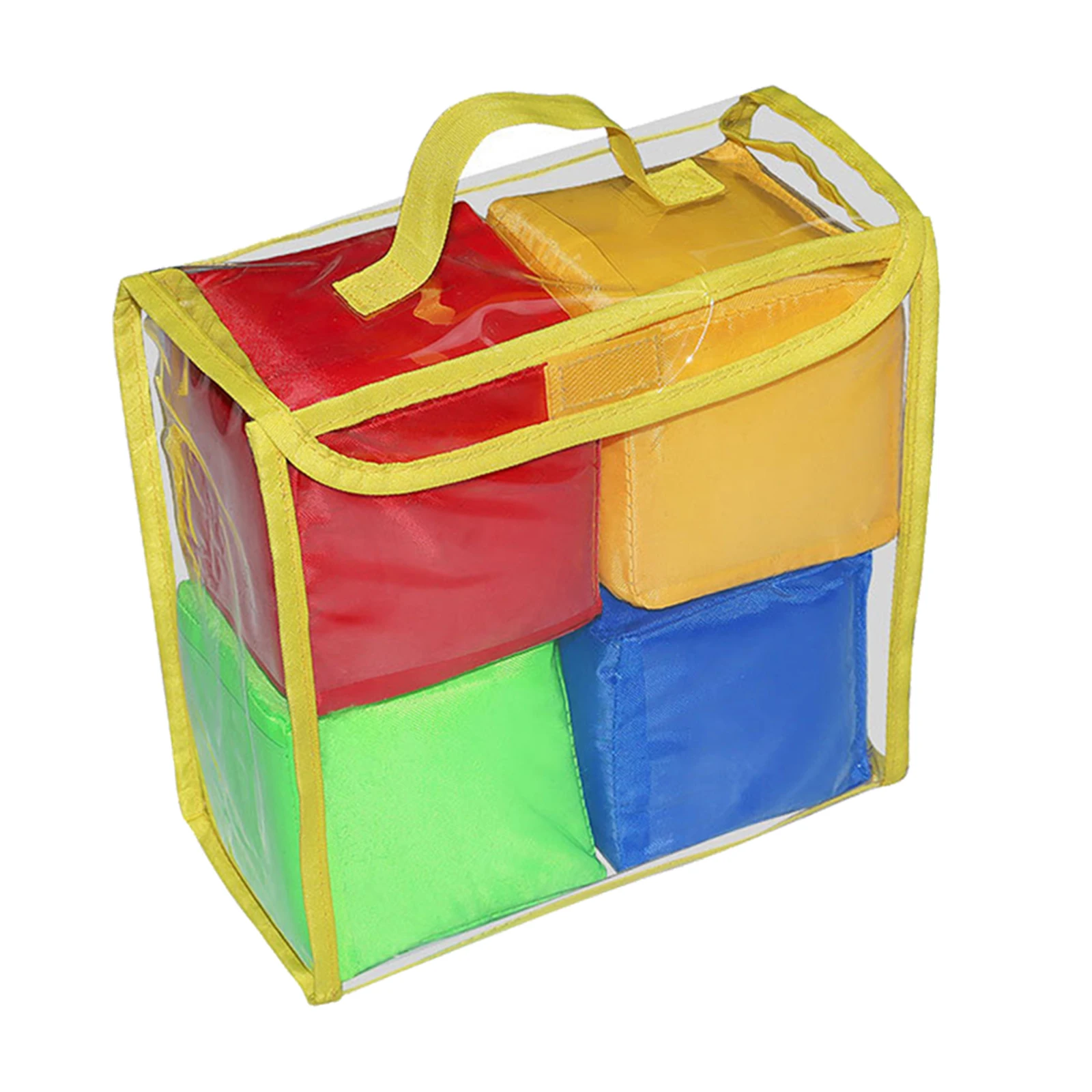 

Set of 4 Playing Game Dices Foam Cubes Customizable Learning Cubes 4inch